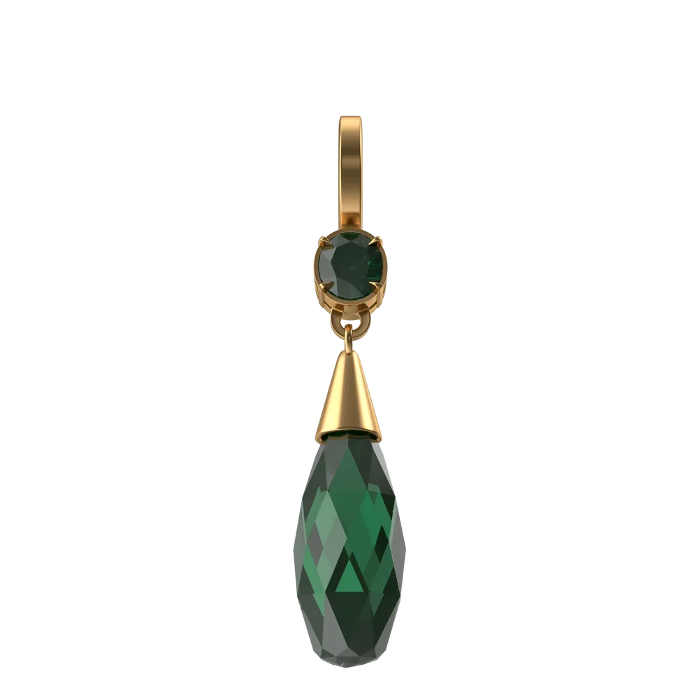 Aros de Cristal Verde