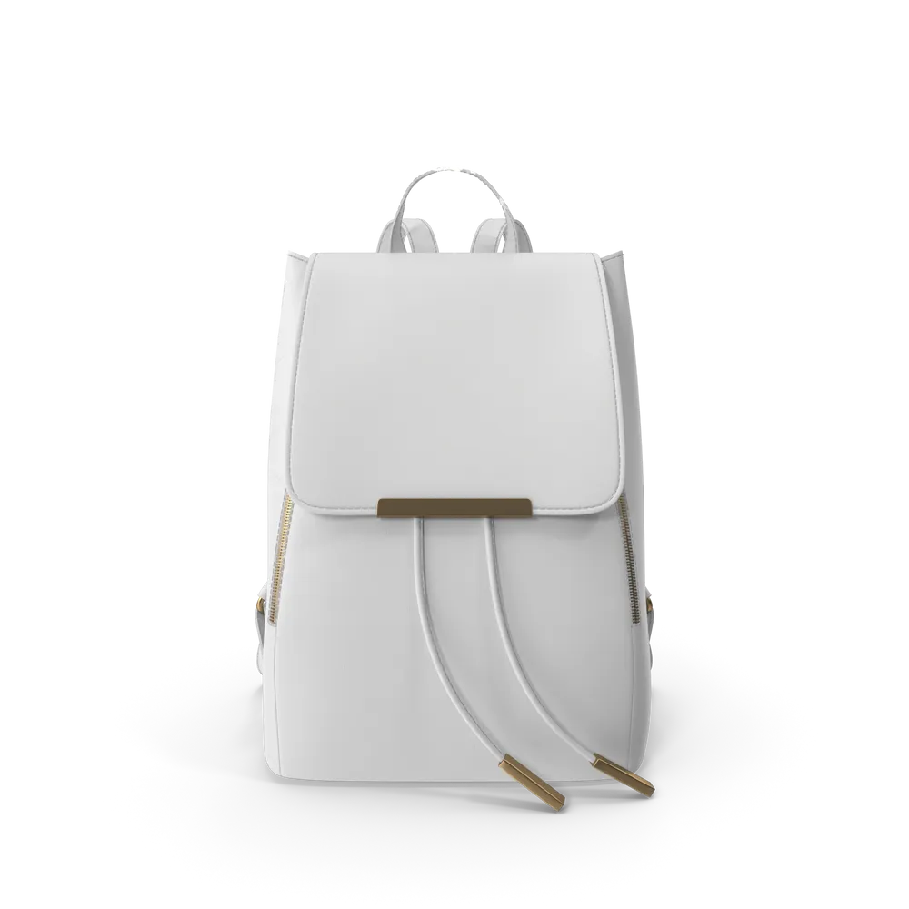 Mochila de Cuerina Blanca