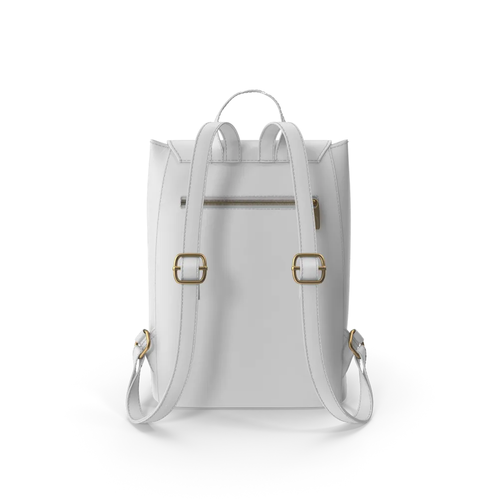 Mochila de Cuerina Blanca