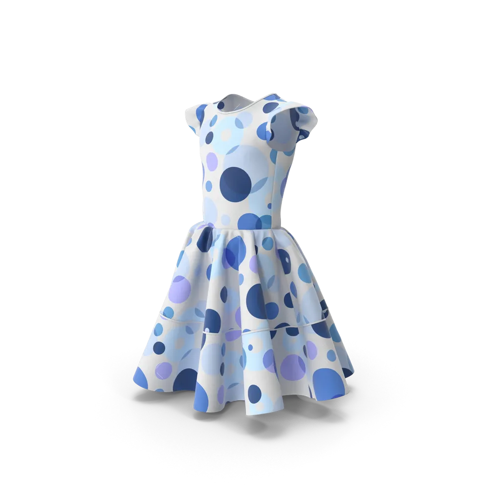 Vestido Lunares Azul