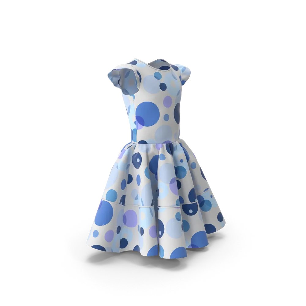 Vestido Lunares Azul
